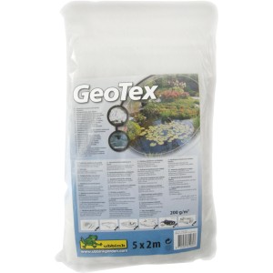 Verpackung Ubbink Teichvlies 3 mm, 5 x 2 m, zum Schutz der Teichfolie vor Beschädigungen.