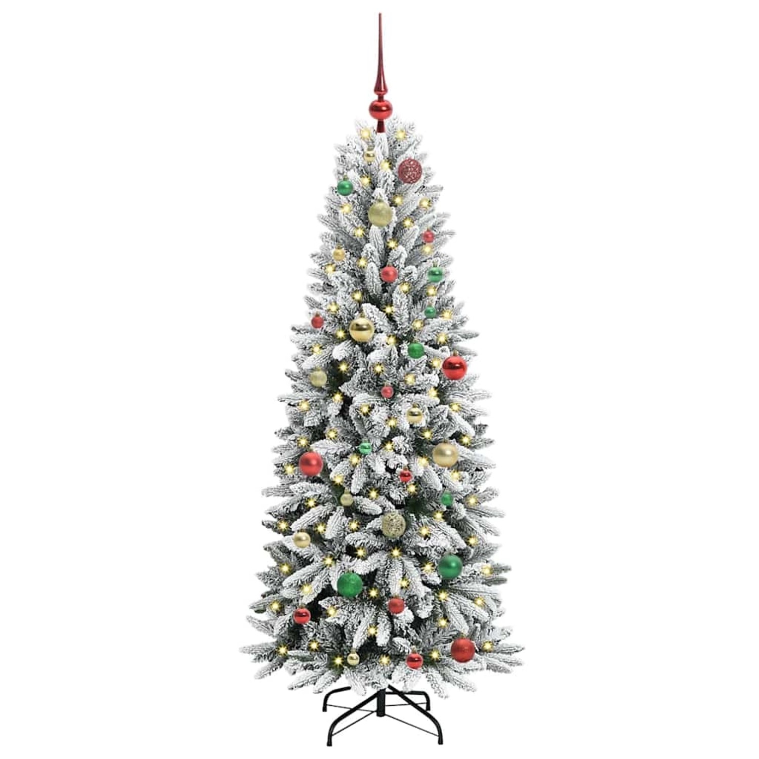 vidaXL Künstlicher Weihnachtsbaum mit 150 LEDs Weiß 63 x 63 x 150 cm 3396041