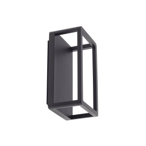 Lucande LED Wandleuchte Außen Thorvid 10025946 Modern in Schwarz aus Aluminium 1-flammig