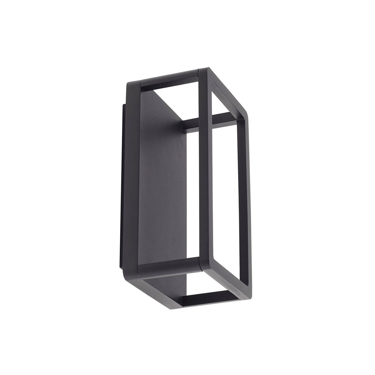 Lucande LED Wandleuchte Außen Thorvid 10025946 Modern in Schwarz aus Aluminium 1-flammig