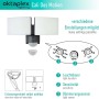 Oktaplex Cali Dos LED Außenstrahler mit Sensor, schwenkbar, warmweiß, Master Funktion.