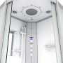 AcquaVapore D46-10M3-EC Dampfdusche 90x90 mit Regendusche, Handbrause und Touchscreen.