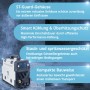 STAHLWERK MIG MAG 200 ST Digital Schweißgerät, weiß-grau, robustes Gehäuse, kompakt, staub- & spritzwassergeschützt.