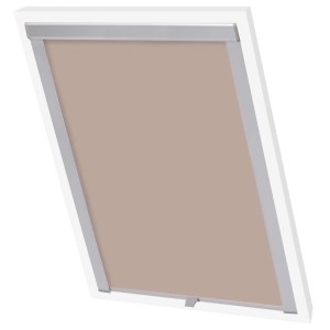 Beiges Verdunkelungsrollo für Velux Fenster M06/306, ideal zur Beschattung.