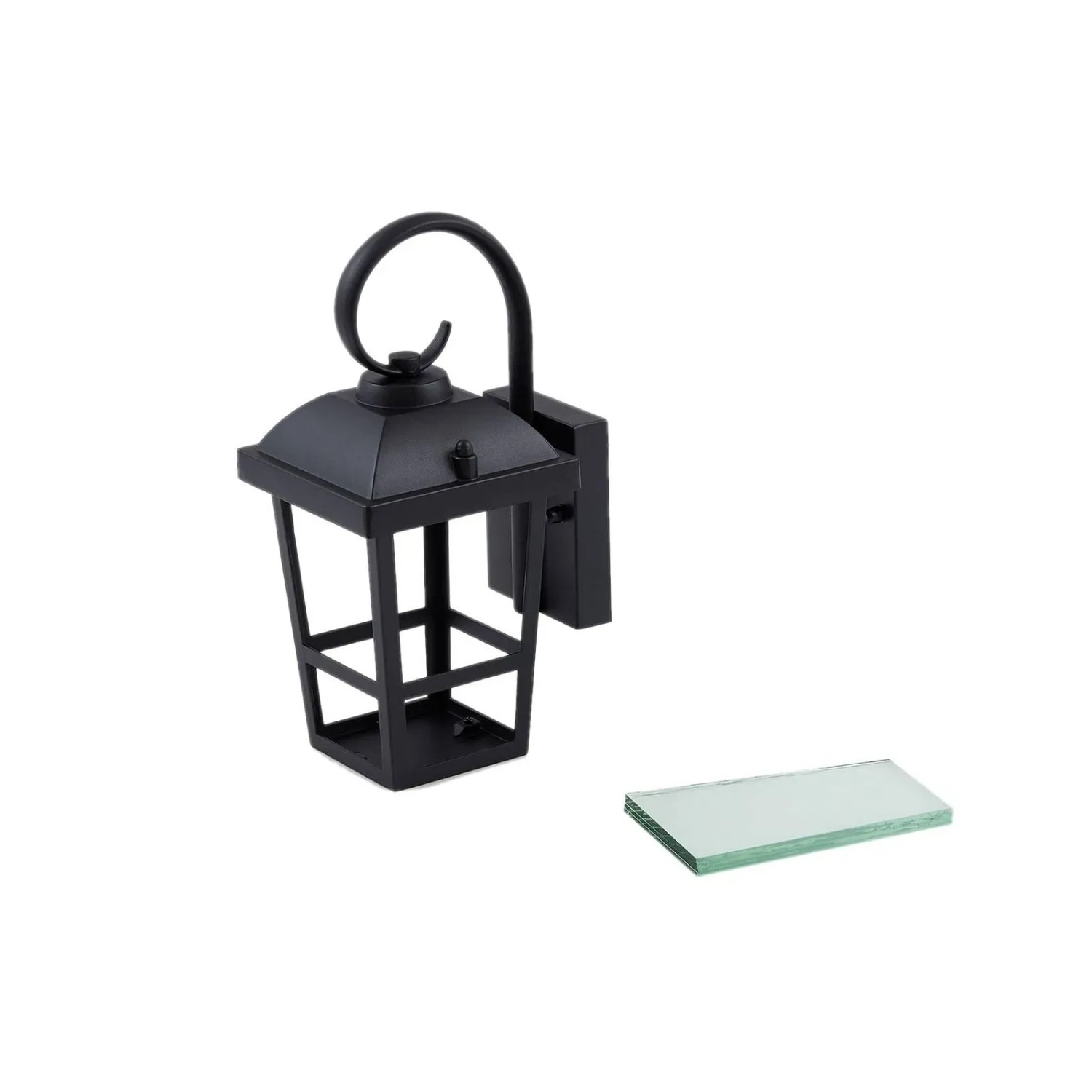 Lindby Wandleuchte Außen Laterne Eloane 10025926 Spritzwassergeschützt Modern in Schwarz aus Edelstahl 1-flammig E27_9