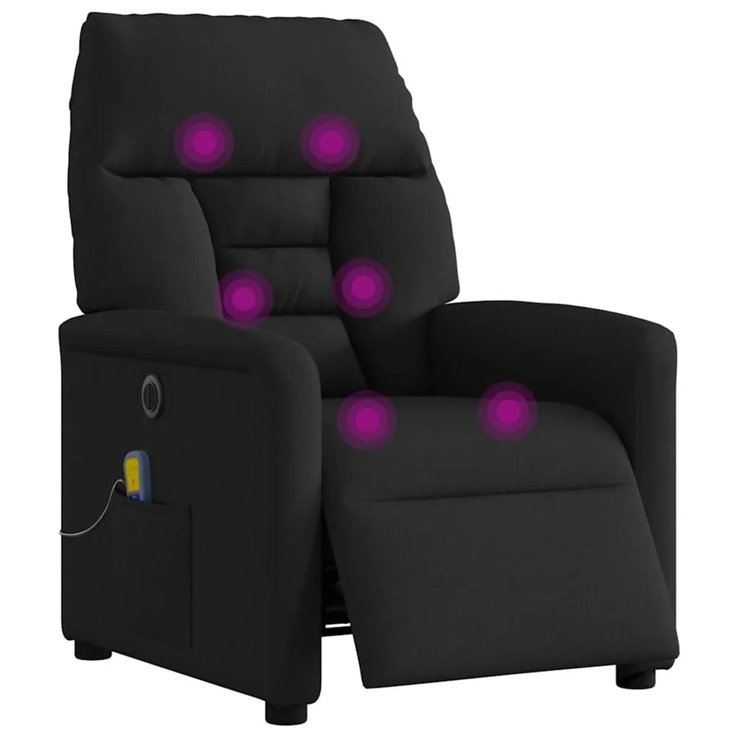 vidaXL Massagesessel Elektrisch Schwarz Stoff 3303024 günstig online kaufen