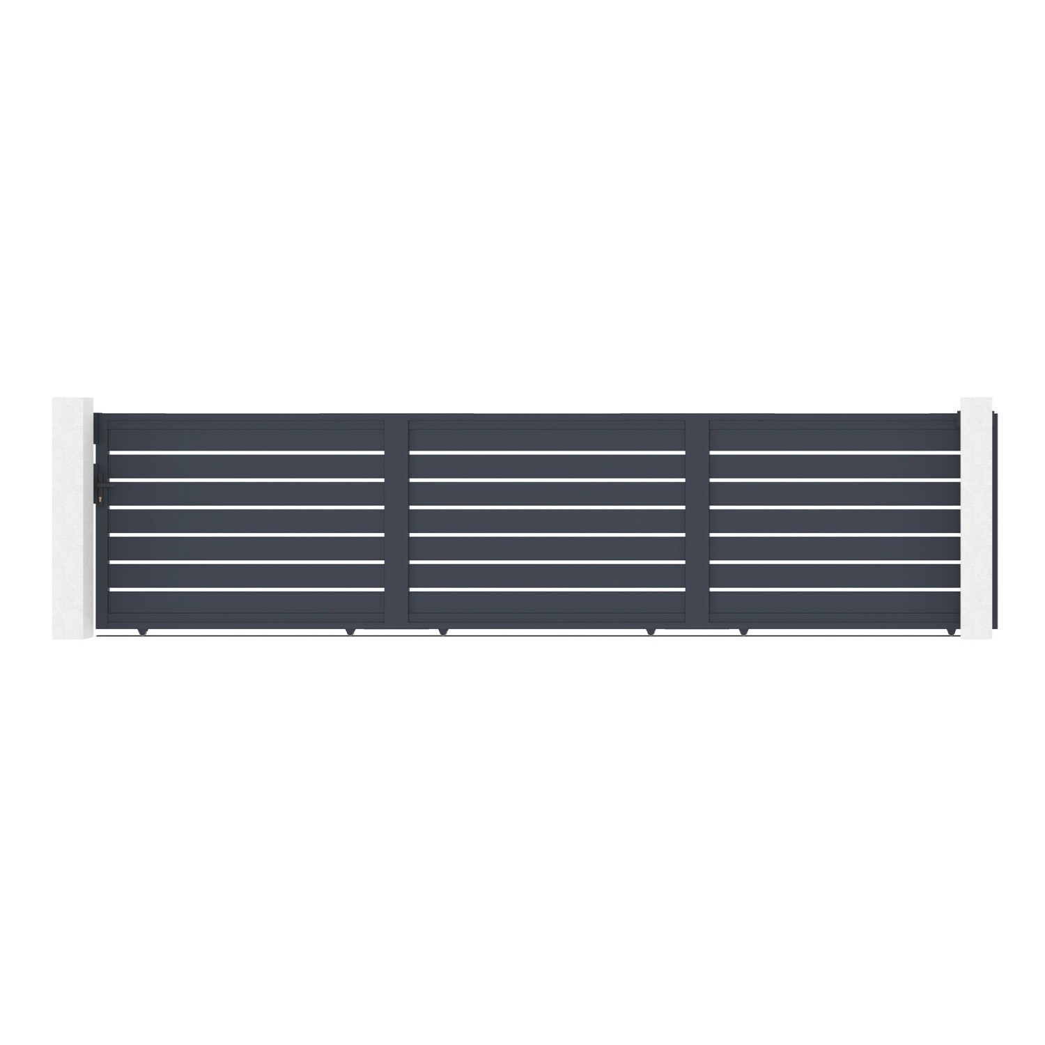 Casanoov Schiebetor 6M Vogel H 140Cm Graues Aluminium günstig online kaufen