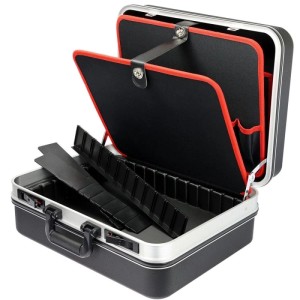 HMF 15601-02 Werkzeugkoffer Leer Werkzeugkiste Groß  ABS-Kunststoff 47 x 40 x 22 cm