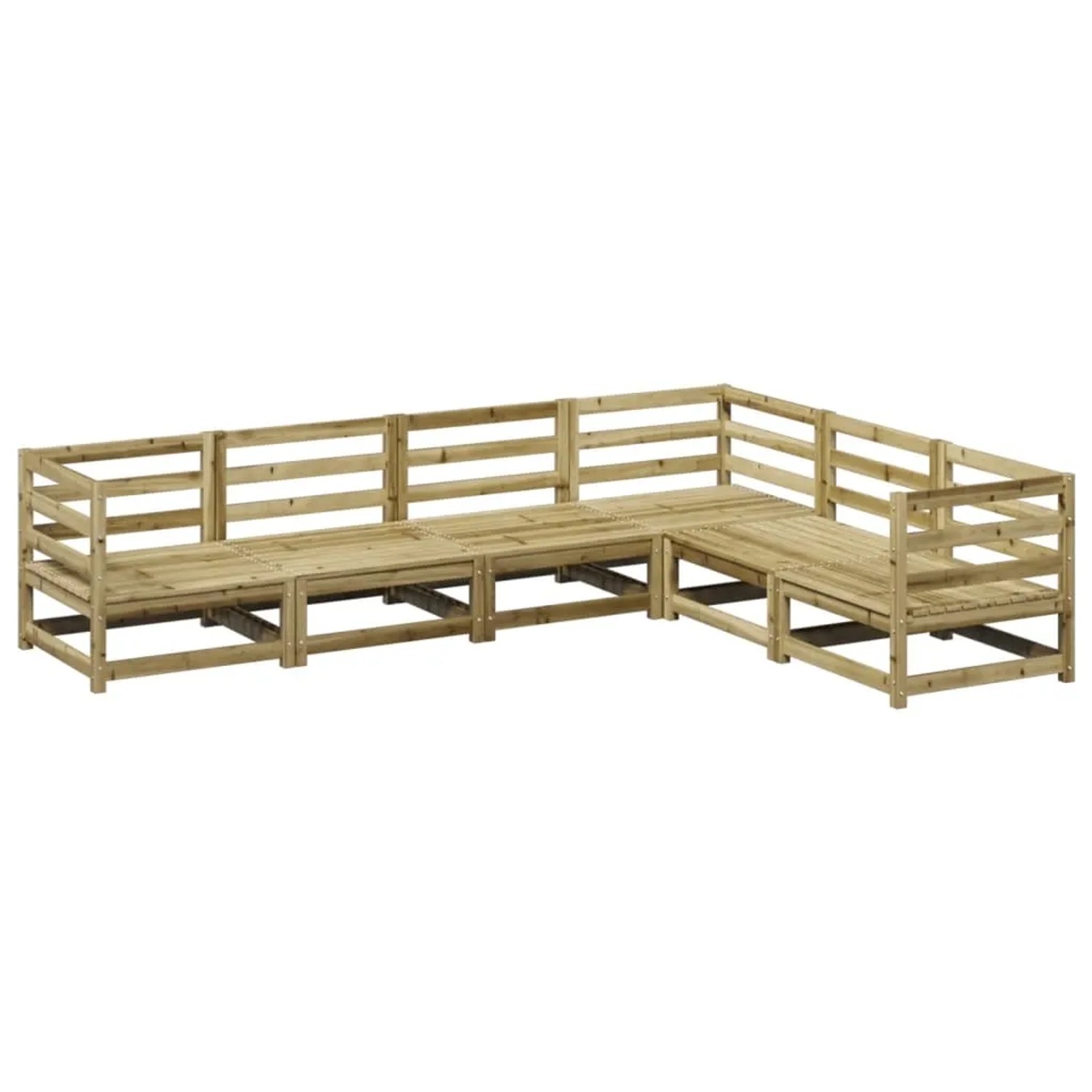vidaXL 6-Tlg Garten-Sofagarnitur Kiefernholz Imprägniert 3299455 günstig online kaufen