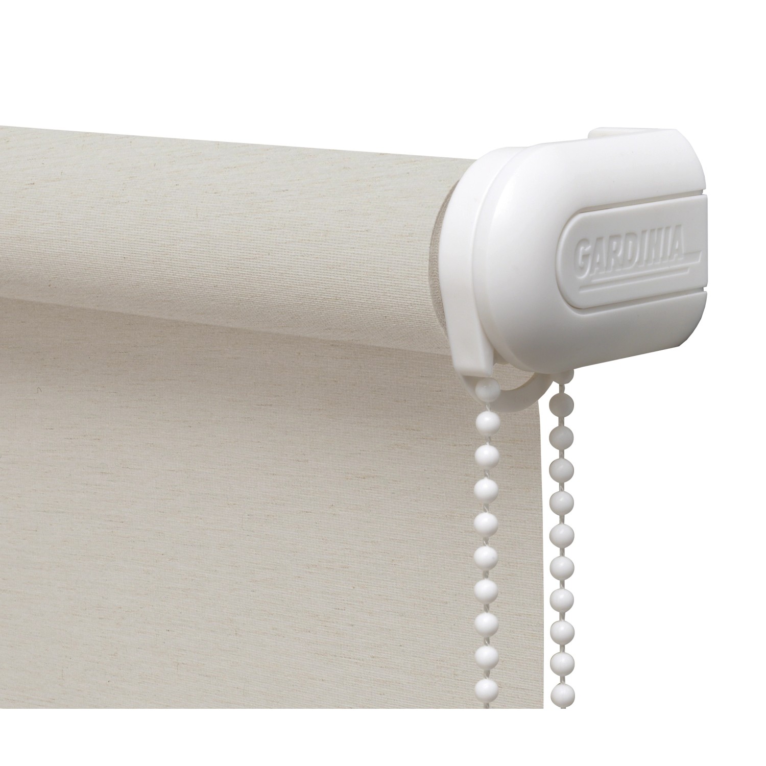 Gardinia Seitenzug-Rollo Silvalin, 62x180 cm, naturfarben, mit weißer Bedienkette.