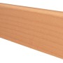 Sockelleiste Buche, versiegelt, 58 mm hoch, 220 cm lang. Passend für Laminat und Parkett.