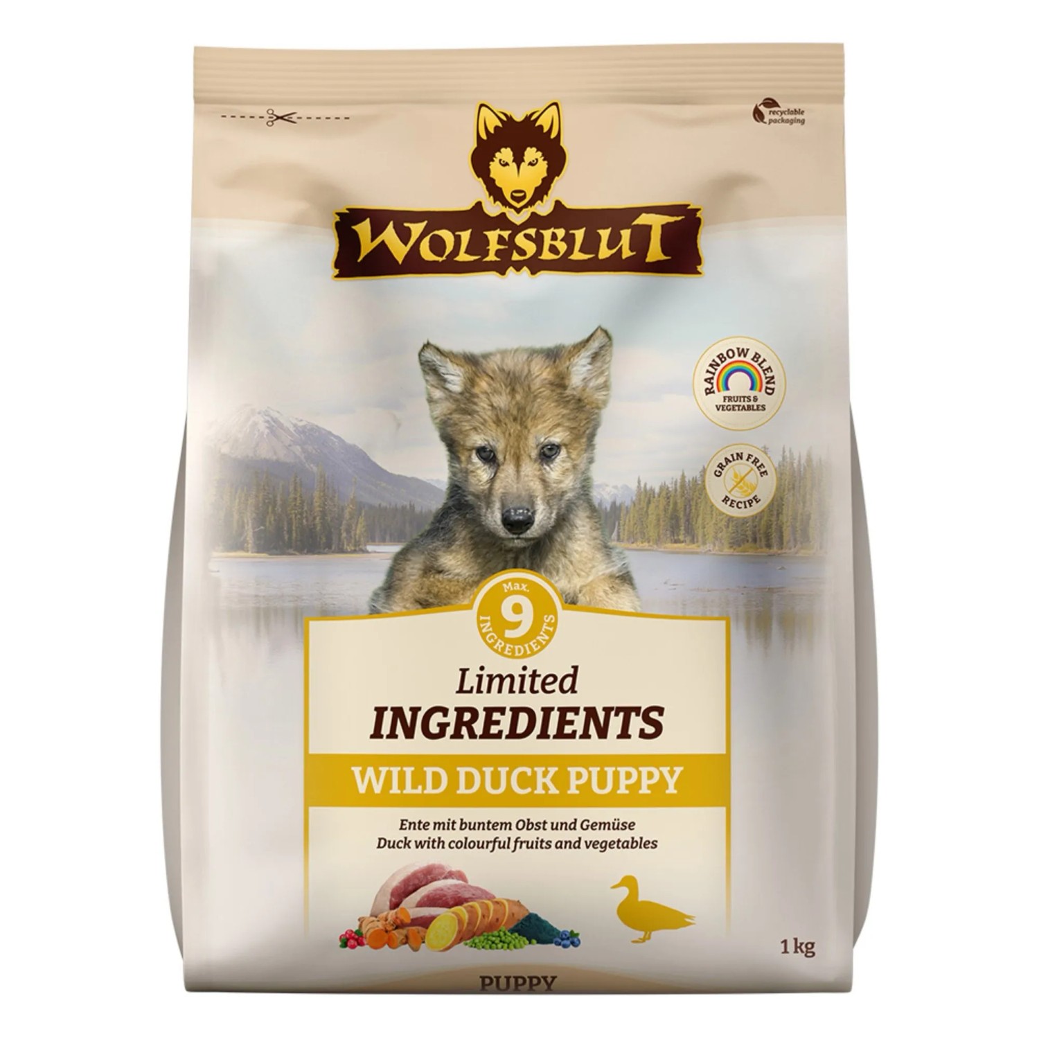 Wolfsblut Hunde-Trockenfutter Limited Ingredients Wild Duck Puppy 1 kg  kaufen bei OBI