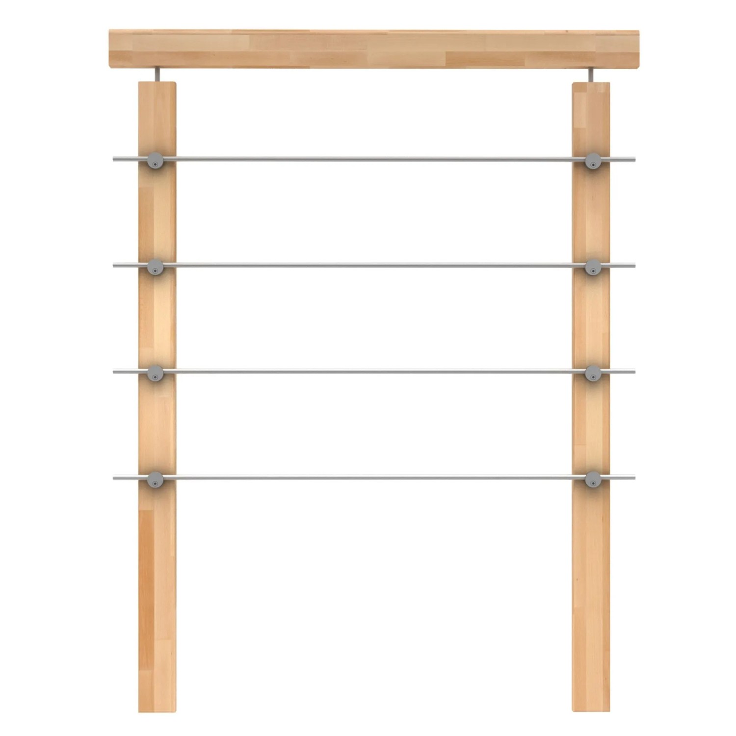 Dolle Brüstungsgeländer zu Raumspartreppe Lyon Buche Edelstahlrohre 1 m FSC günstig online kaufen