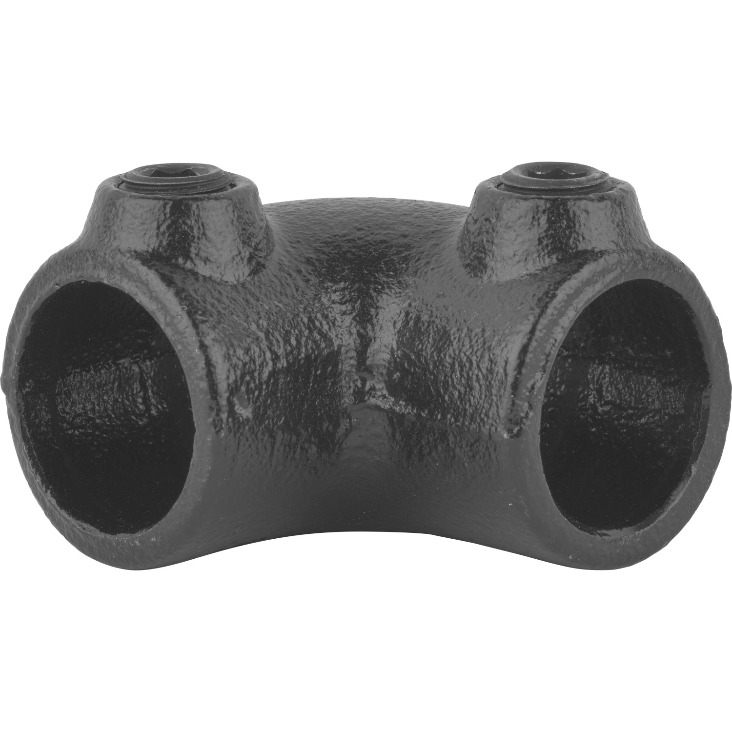 Eckstück 90° Schwarz matt für Stahlrohr Ø 2,7 cm