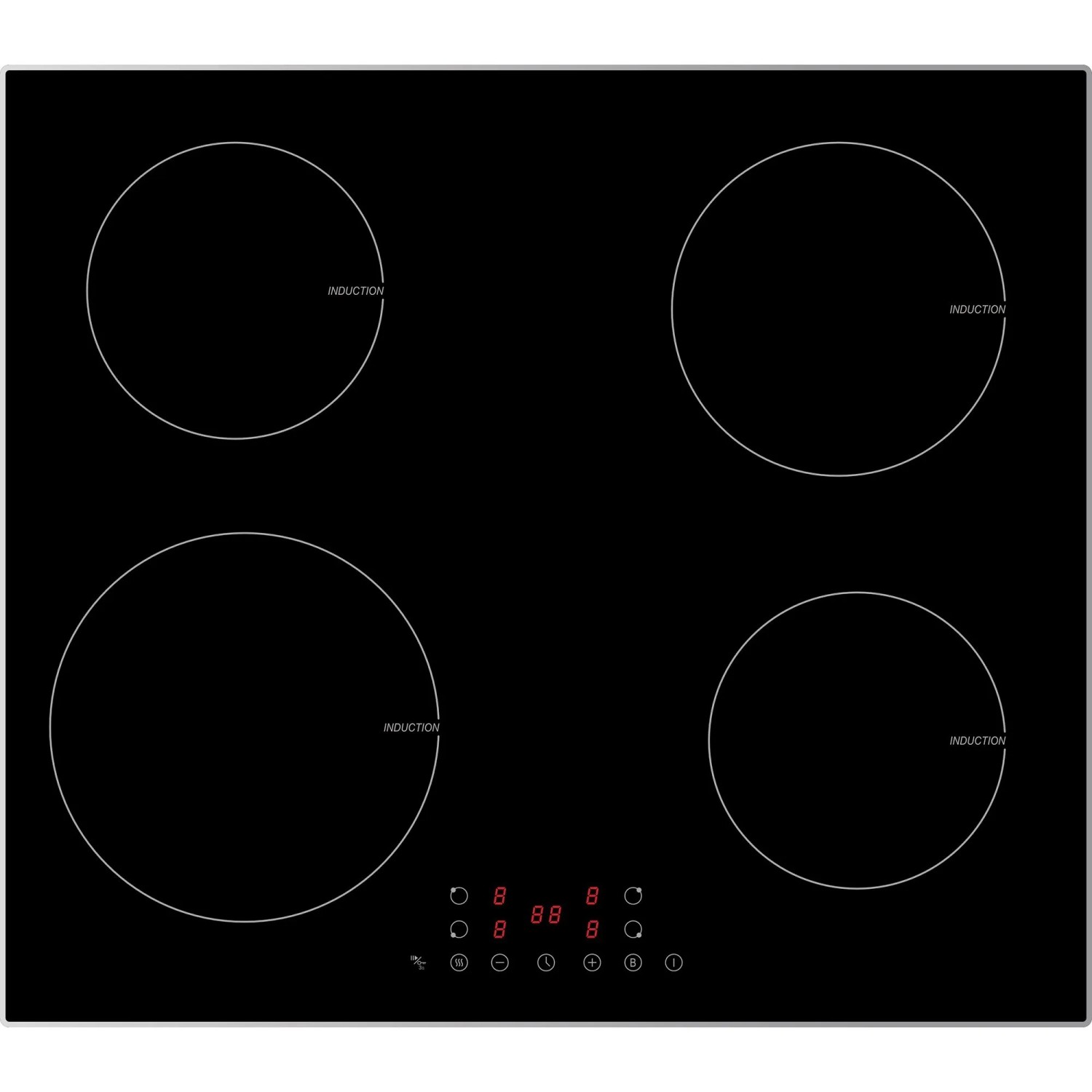 PKM Induktionskochfeld IN4BGN mit Aluminiumrahmen günstig online kaufen