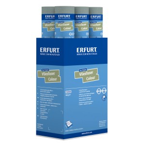 Erfurt Vliesfaser Colour 302-5 Grün, Rollen im Karton. Dekorative, grüne Vliestapete.