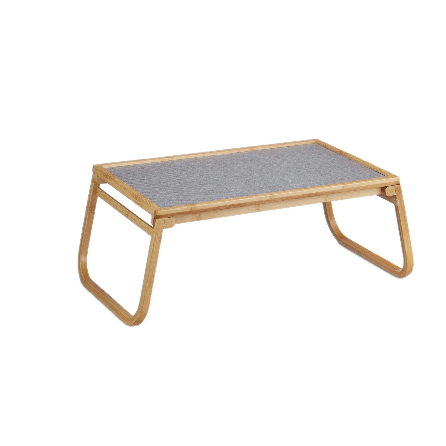 Relaxdays Betttablett Bambus Natur Klappbar 60 cm x 33 cm x 23 cm 1,1 kg