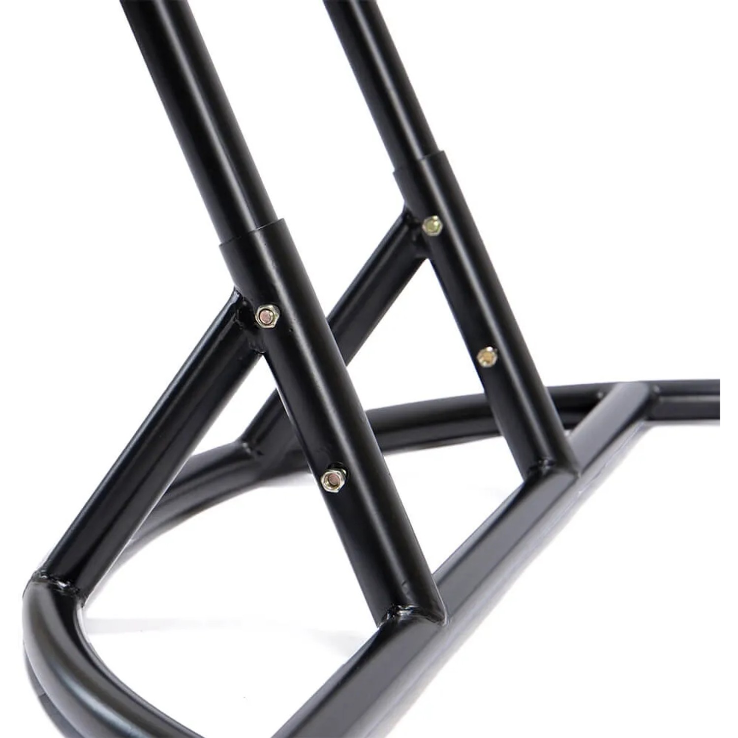 Detailaufnahme: Schwarzes Stahlgestell des Home Deluxe Hängesessels Twin.