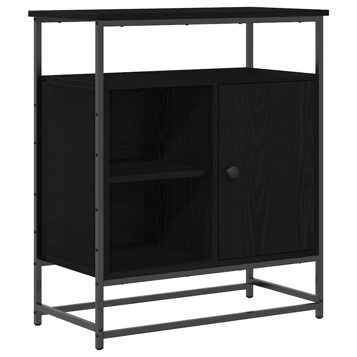 vidaXL Sideboard Schwarze Eiche 69 x 35 x 80 cm Holzwerkstoff 862981 günstig online kaufen