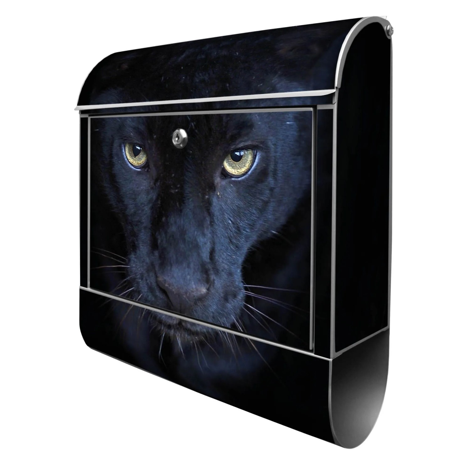 Banjado Design Briefkasten Silber Pulverbeschichtet 39x47x14cm 2 Schlüssel günstig online kaufen