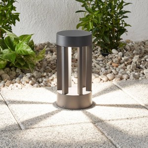 Lindby LED Außenleuchte Jordis 9932013 Spritzwassergeschützt Modern in Schwarz aus Aluminium 1-flammig
