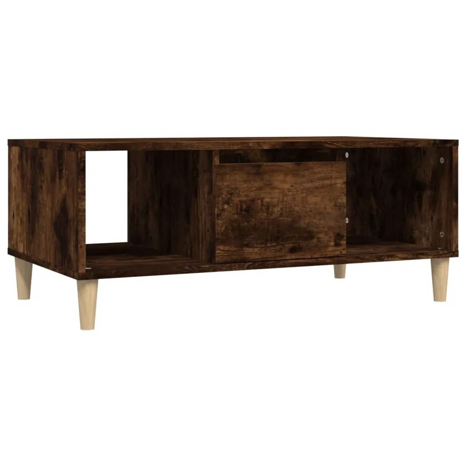 vidaXL Couchtisch Räuchereiche 90x50x36,5 cm Holzwerkstoff 821065