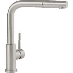 Villeroy & Boch Küchenarmatur Steel Shower Hochdruck-Armatur Ausziehbare Brause Wassersparend Edelstahl Massiv