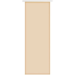 Beiger Flächenvorhang Skylight 60x245 cm mit Technik zur einfachen Montage an Gardinenschiene.