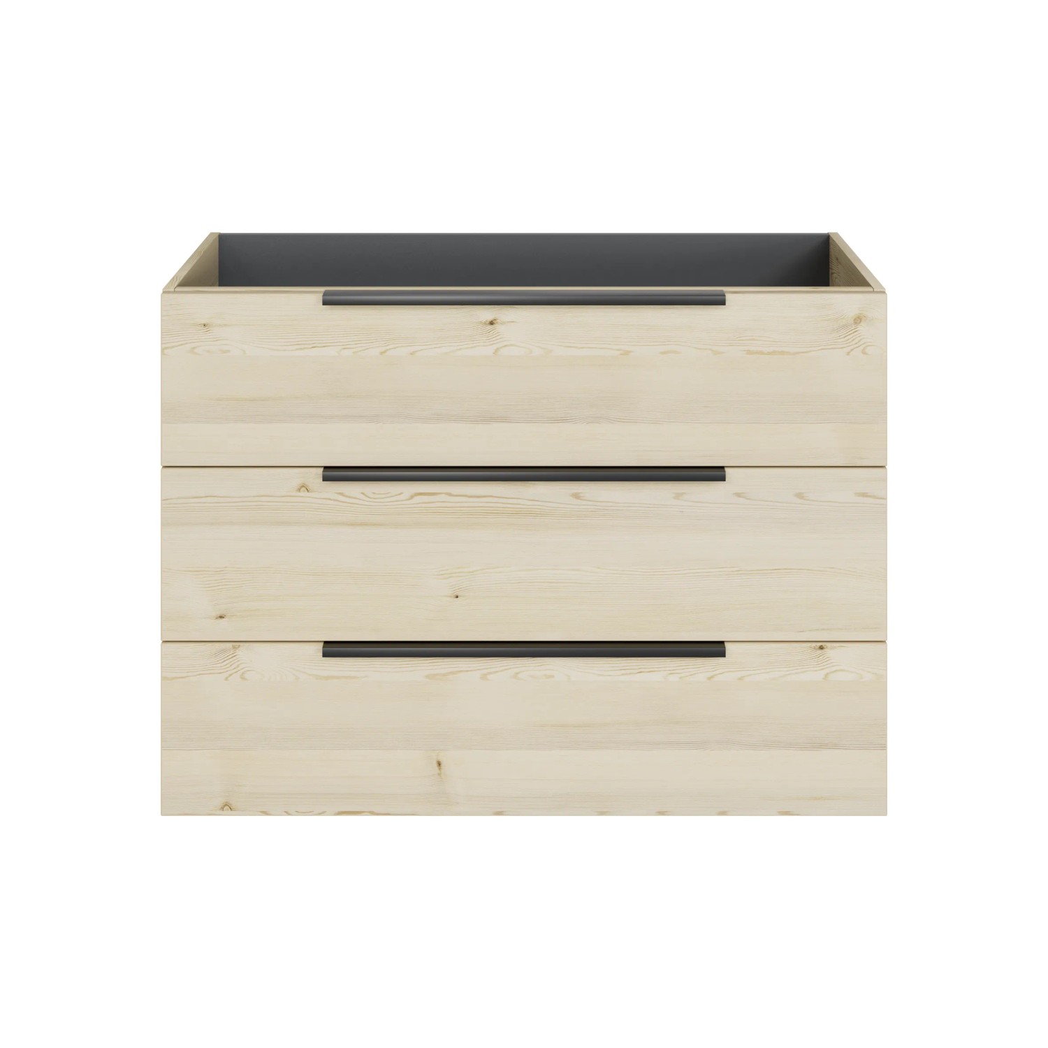 Pelipal Waschbeckenunterschrank Quantum 07, Polar Pinie quer, 100 cm mit 3 Auszügen.