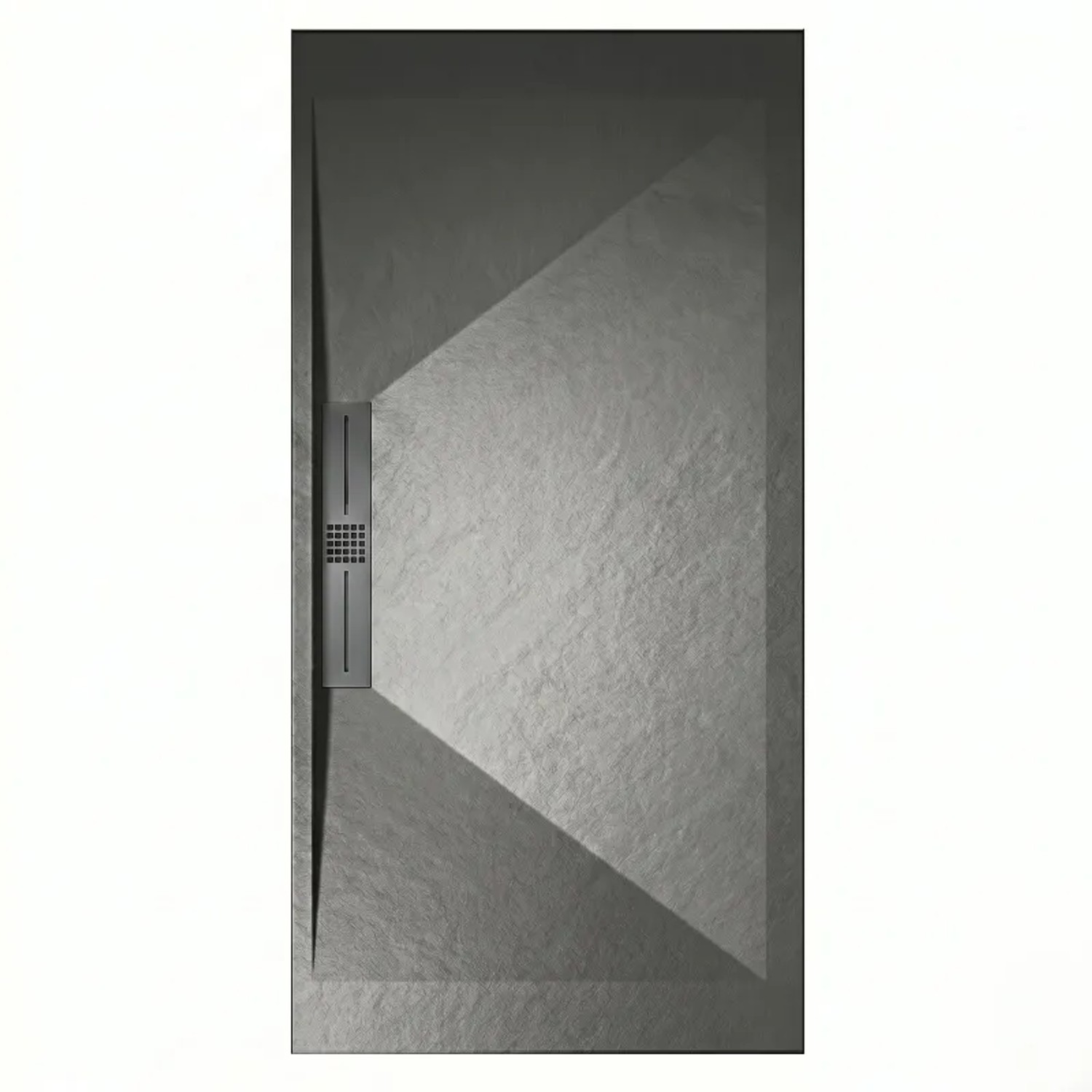 Mirlo Mineralguss Duschwanne Extra Flach Edis  Anthrazit 70x80cm