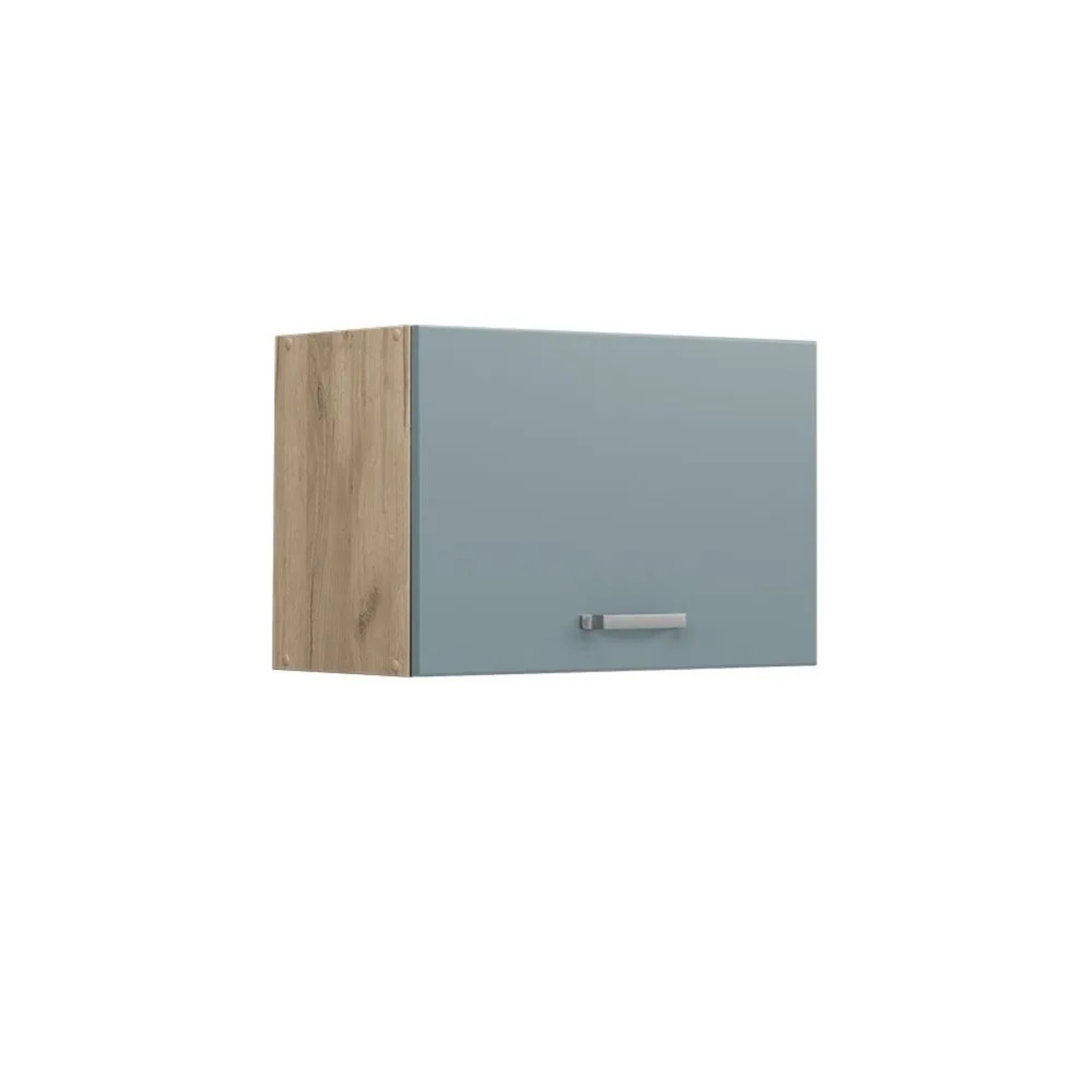 Vicco Hängeschrank R-Line Hängender Küchenschrank Blau-Grau Goldkraft Eiche 60 cm Flach