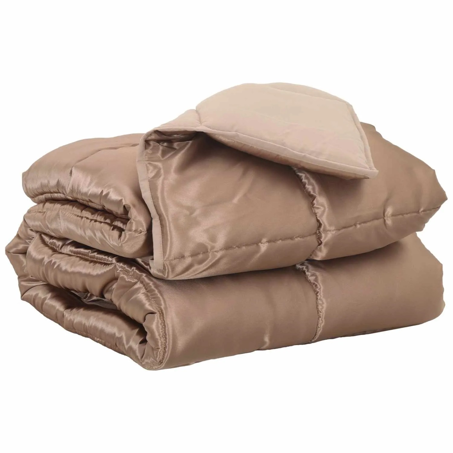 vidaXL Ganzjahresbettdecke Gold 200 x 135 cm Satin und Mikrofaser 42025800 günstig online kaufen