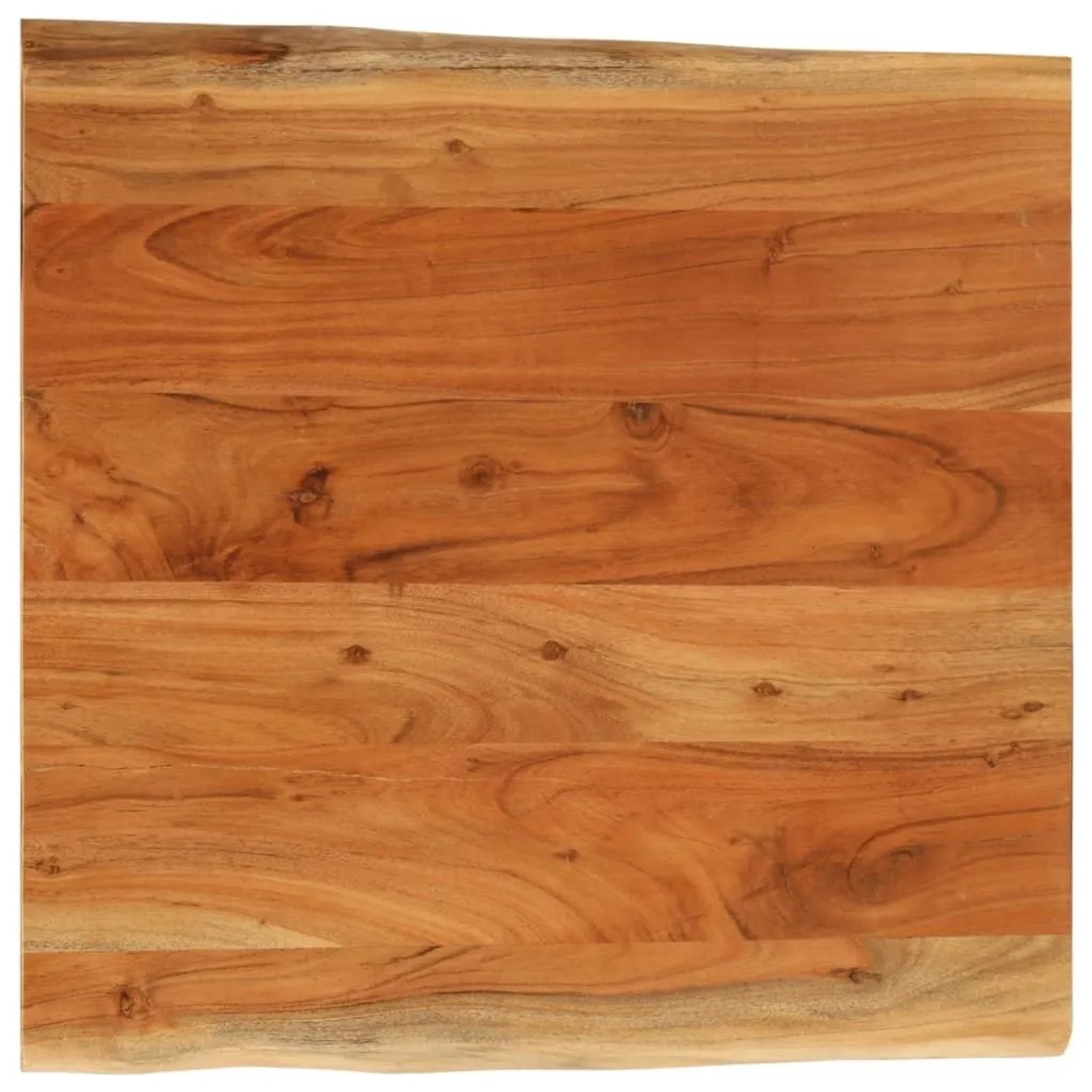 vidaXL Tischplatte 40x40x3,8cm Quadratisch Massivholz Akazie Baumkante 370630