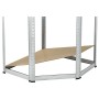 Eckregal Corner Easy: Metallregal mit MDF-Holzboden, ideal für Keller, Garage oder Werkstatt.