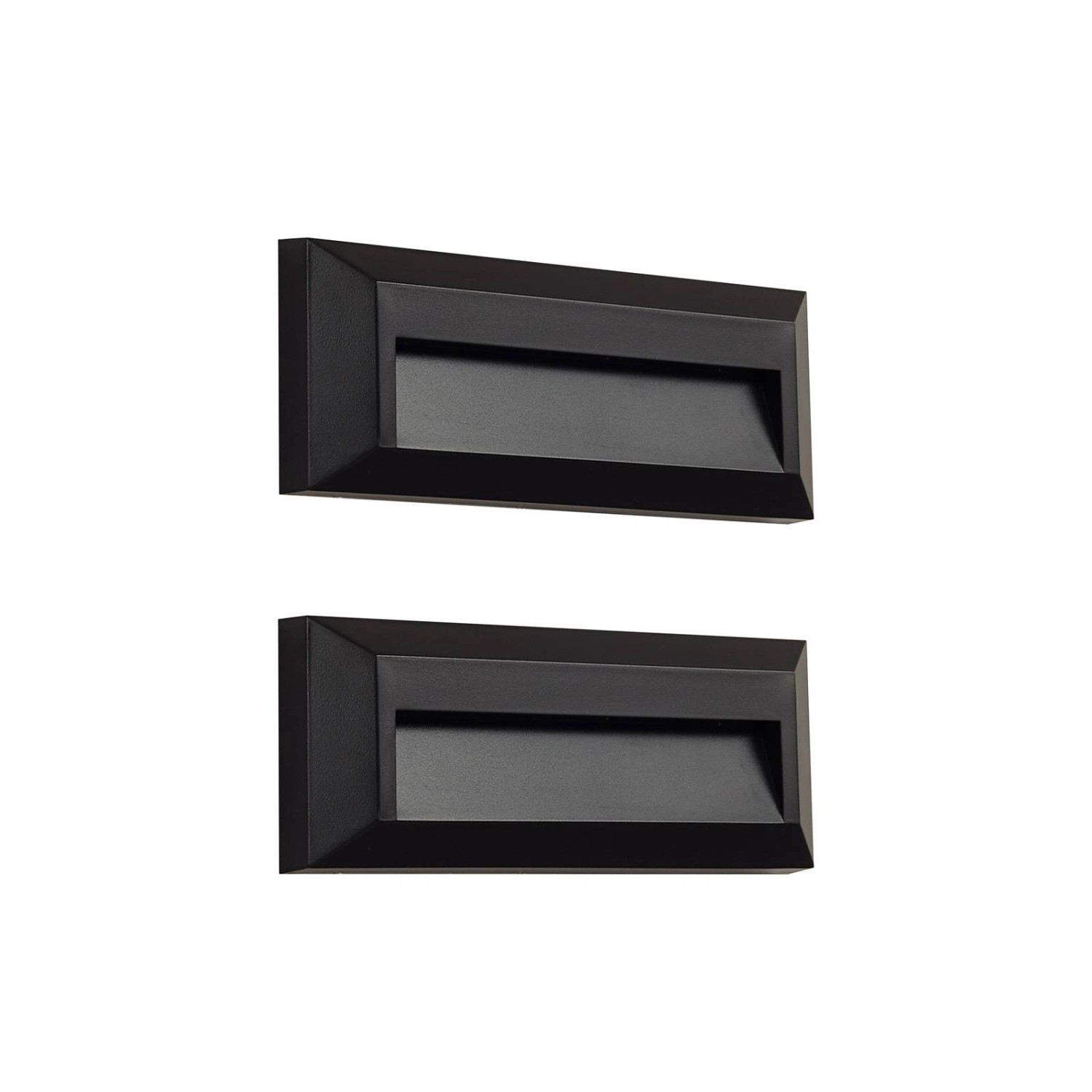 Lindby 2er Set LED Wandleuchte Außen Peker 10025736 Modern in Schwarz 1-fla günstig online kaufen