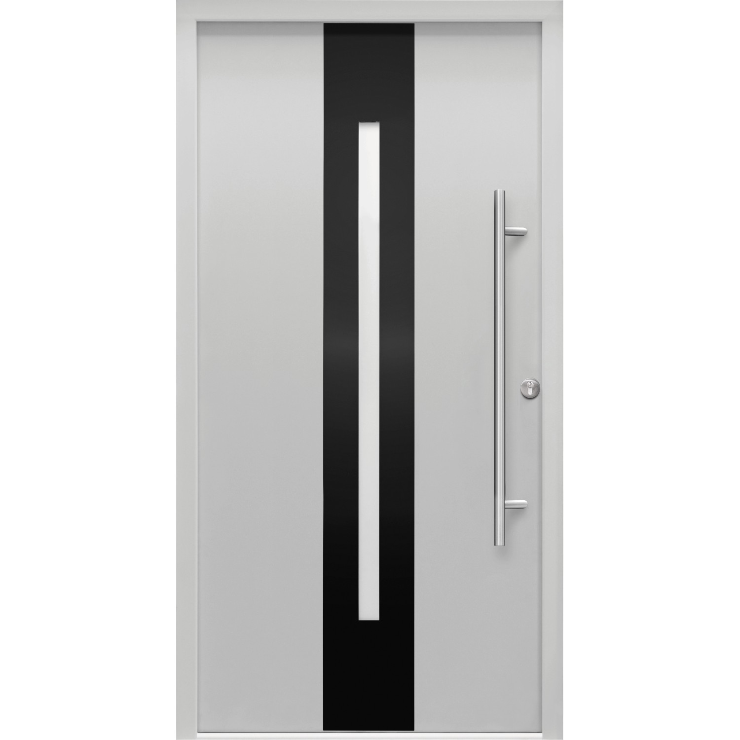 Splendoor Haustür ThermoSpace Prime Dublin Grau 210 cm x 100 cm Anschlag R günstig online kaufen