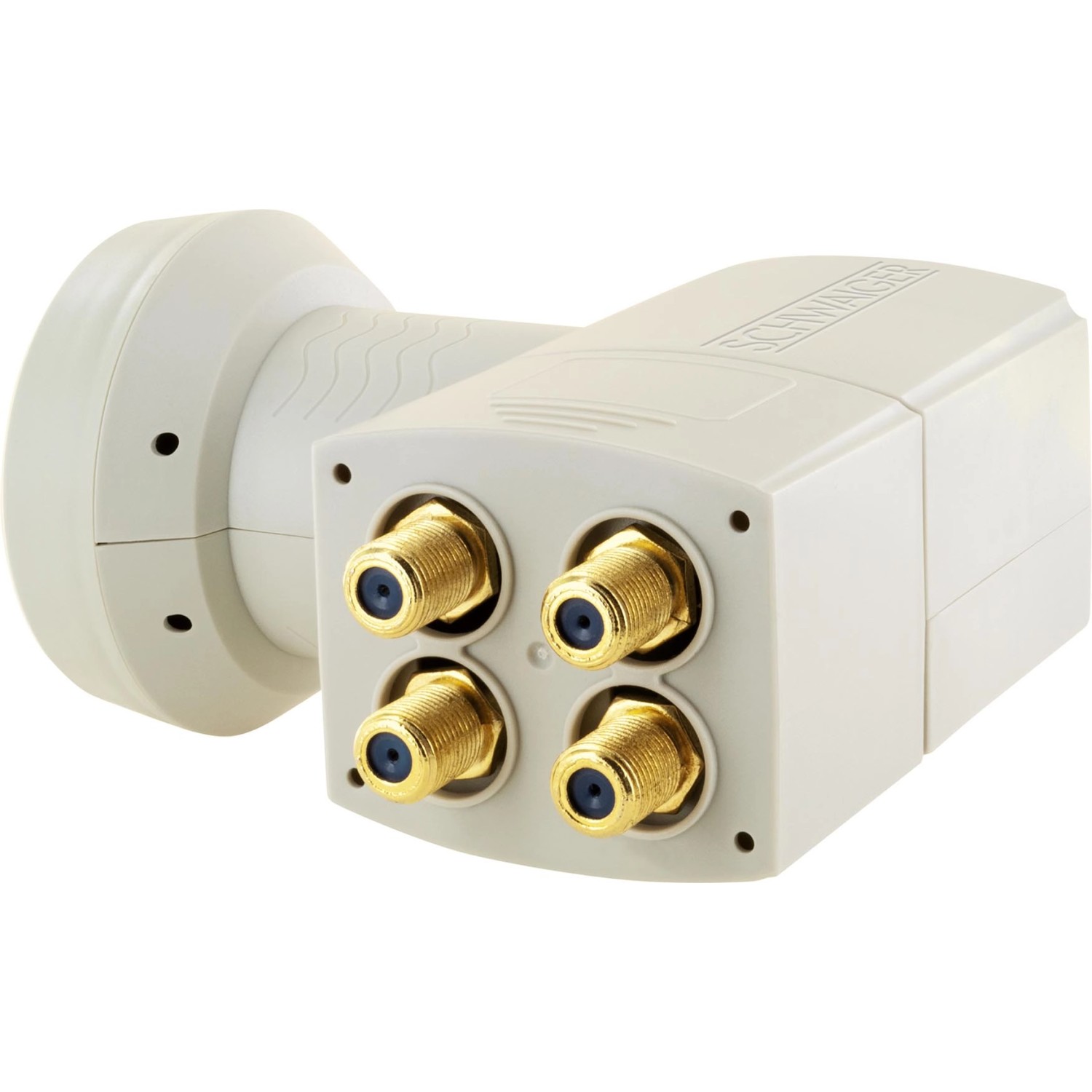 Schwaiger® Sun Protect - Digitales Quad LNB, Hellgrau