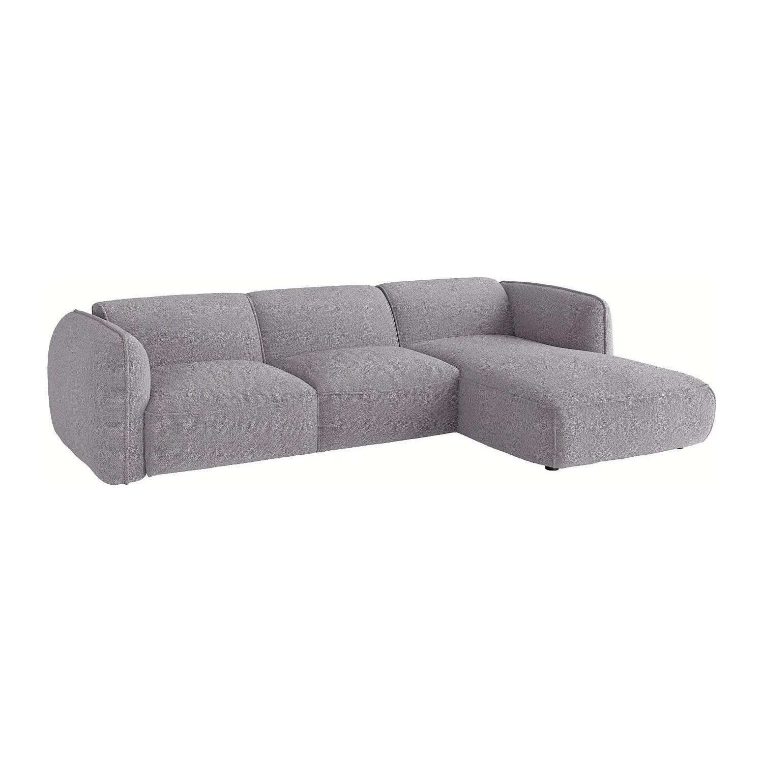 Vente-unique Sofa Ohne Schlafmöglichkeit Camilio Hellgrau 272 cm