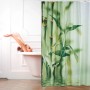 Relaxdays Duschvorhang Polyester Grün Blickdicht Wasserabweisend 200 cm x 180 cm x 4 cm_2