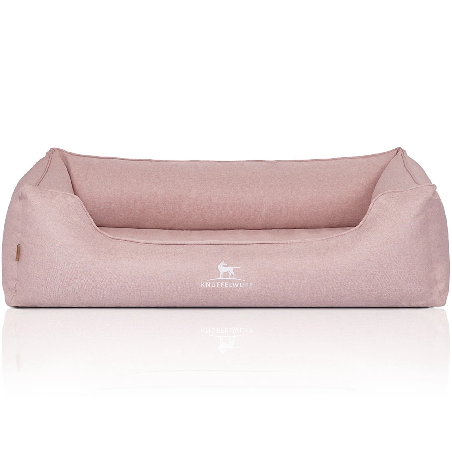 Knuffelwuff Hundebett Luisa Orthopädisch Velours XXL 120 x 85cm Rosa