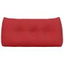 Rotes vidaXL Rückenkissen aus Stoff, 100x24x50 cm, mit Knopfheftung für ergonomischen Komfort.