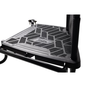 Salta Plattform für Trampoline, höhenverstellbar, mit Antirutsch-Profil für sicheren Aufstieg.