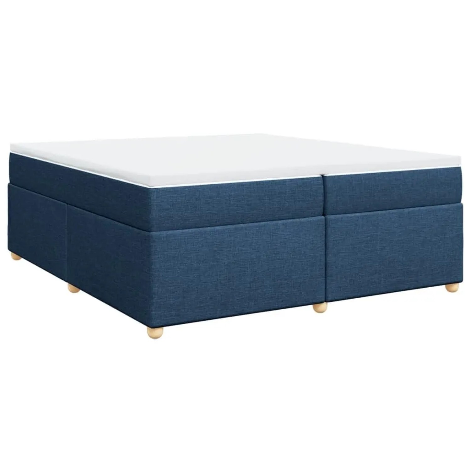 vidaXL Boxspringbett mit Matratze Blau 200x200 cm Stoff 3285407 günstig online kaufen
