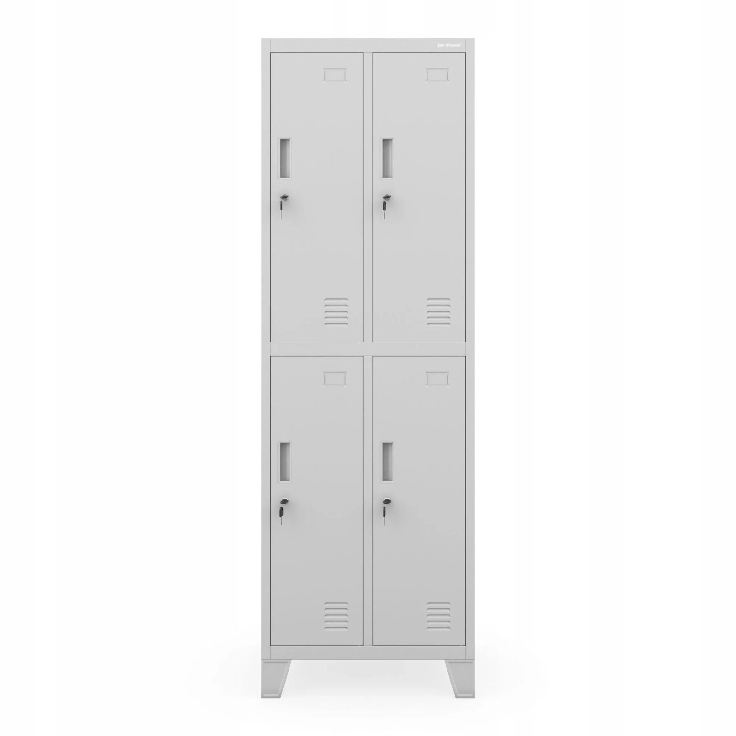 Jan Nowak Arbeitsschutzschrank Bartek 2 Plus 4 Fächer 172 x 56 x 45 cm Grau