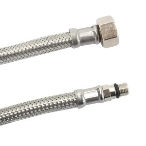 Klasebo Panzerschlauch Edelstahl Flexschlauch DN8 M10 3/8 1000 Mm DVGW