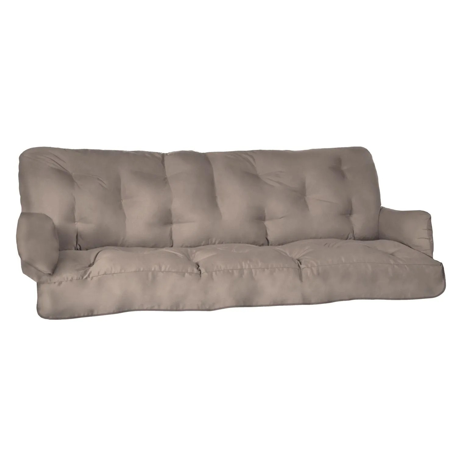 Beautissu Sitzkissen für Hollywoodschaukel Flair HS 180x50x8cm Taupe