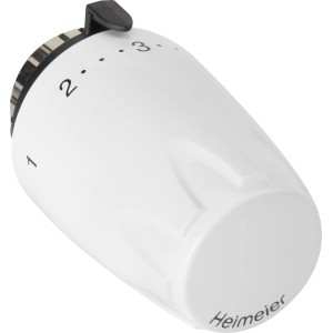 IMI Heimeier Thermostatkopf DX, weiß, für Heizungs-Installation und präzise Temperaturregelung.