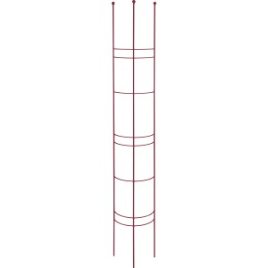 Halbrundspalier, 180cm hoch, Burgund-Metallic, für Rankpflanzen im Garten.