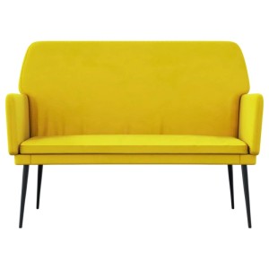vidaXL Sitzbank Gelb 108x79x79 cm Samt 351388