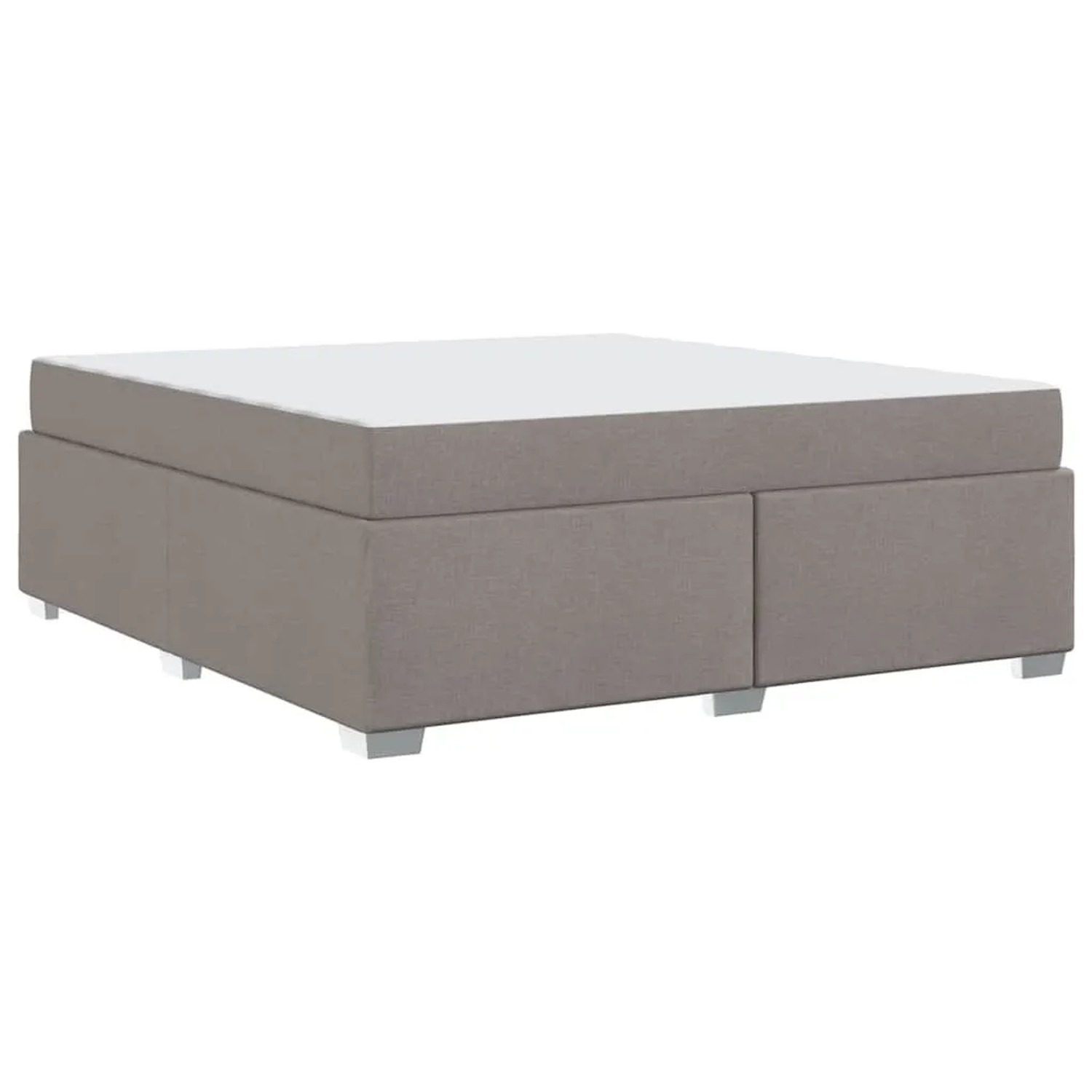 vidaXL Bettrahmen mit Matratze Taupe 180 x 200 cm Stoff 3399205